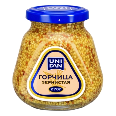 Горчица зернистая Уни Дан 270гр