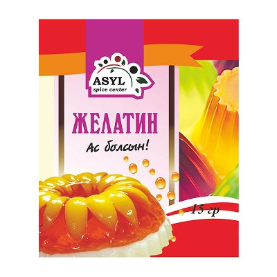 Желатин пищевой Асыл 0.900гр